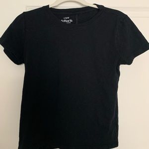 J Crew Girlfriend Tee Black